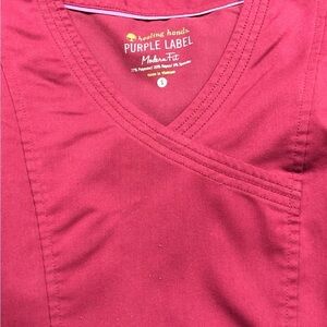 Two Previously Worn Woman’s Short Sleeve Scrub Tops